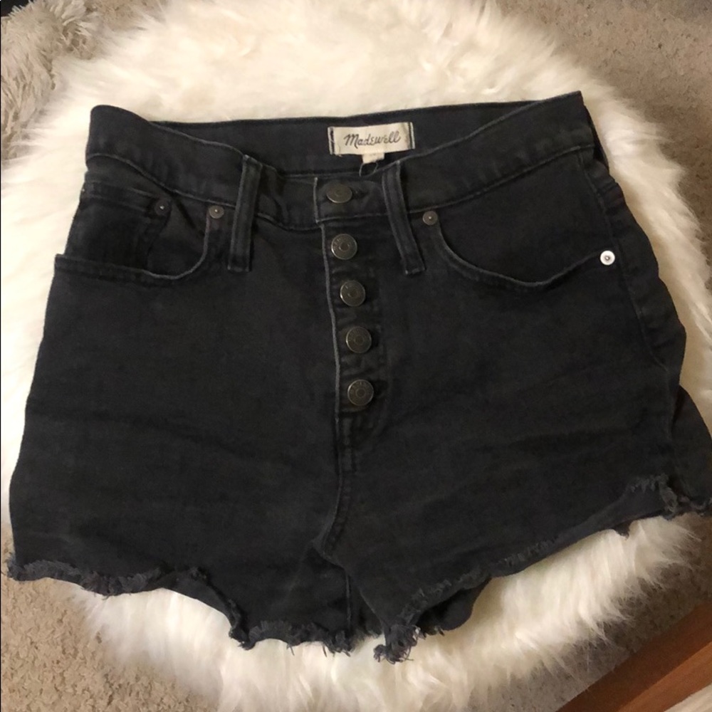 Women’s Madewell black denim shorts